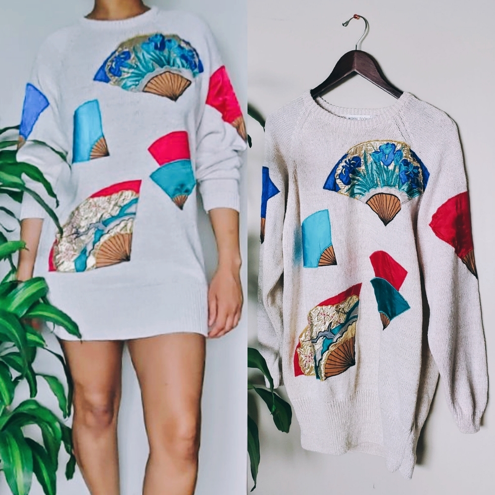 Vintage Bonnie Boerer & Company Fan sweater